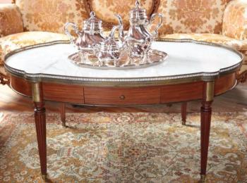 Konferenční stolek s mramorem Ludvík XVI Konferenční stolek s mramorem Ludvík XVI