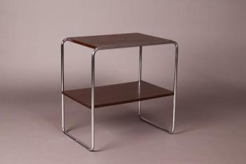 Funkcionalistický chromový trubkový stolek Funkcionalistický chromový trubkový stolek